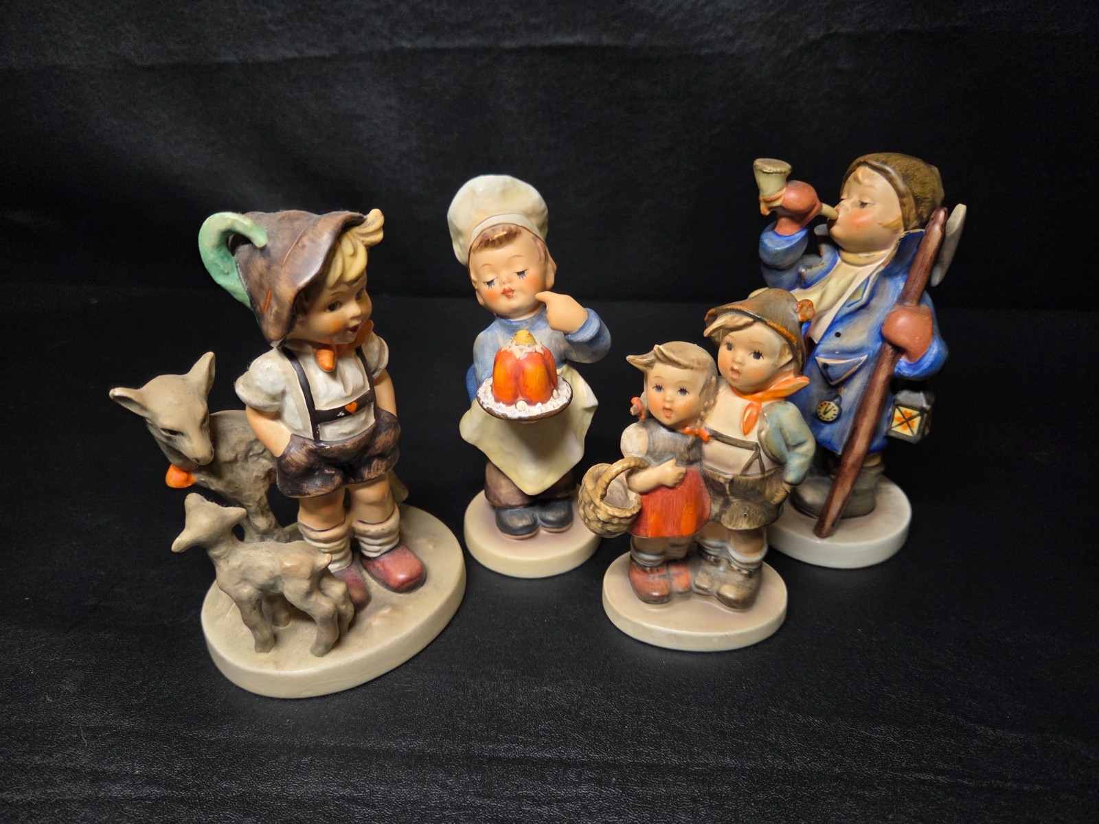 Vintage Goebel Hummel Lot Of 4 None Damaged Vintage Goebel Hummel Lot Of 4 None Damaged
