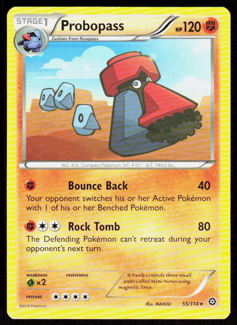 Probopass 55/114 Rare Steam Siege Pokemon Lightly Played Probopass 55/114 Rare Steam Siege Pokemon Lightly Played