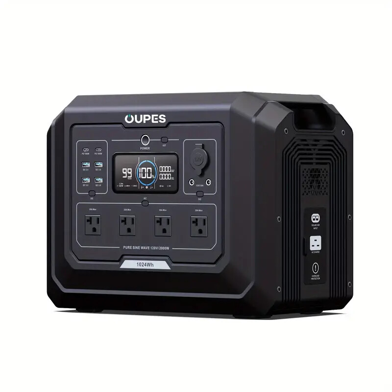OUPES Mega 1 2000W/1024Wh Portable Power Station Solar Generator Backup Battery OUPES Mega 1 2000W/1024Wh Portable Power Station Solar Generator Backup Battery