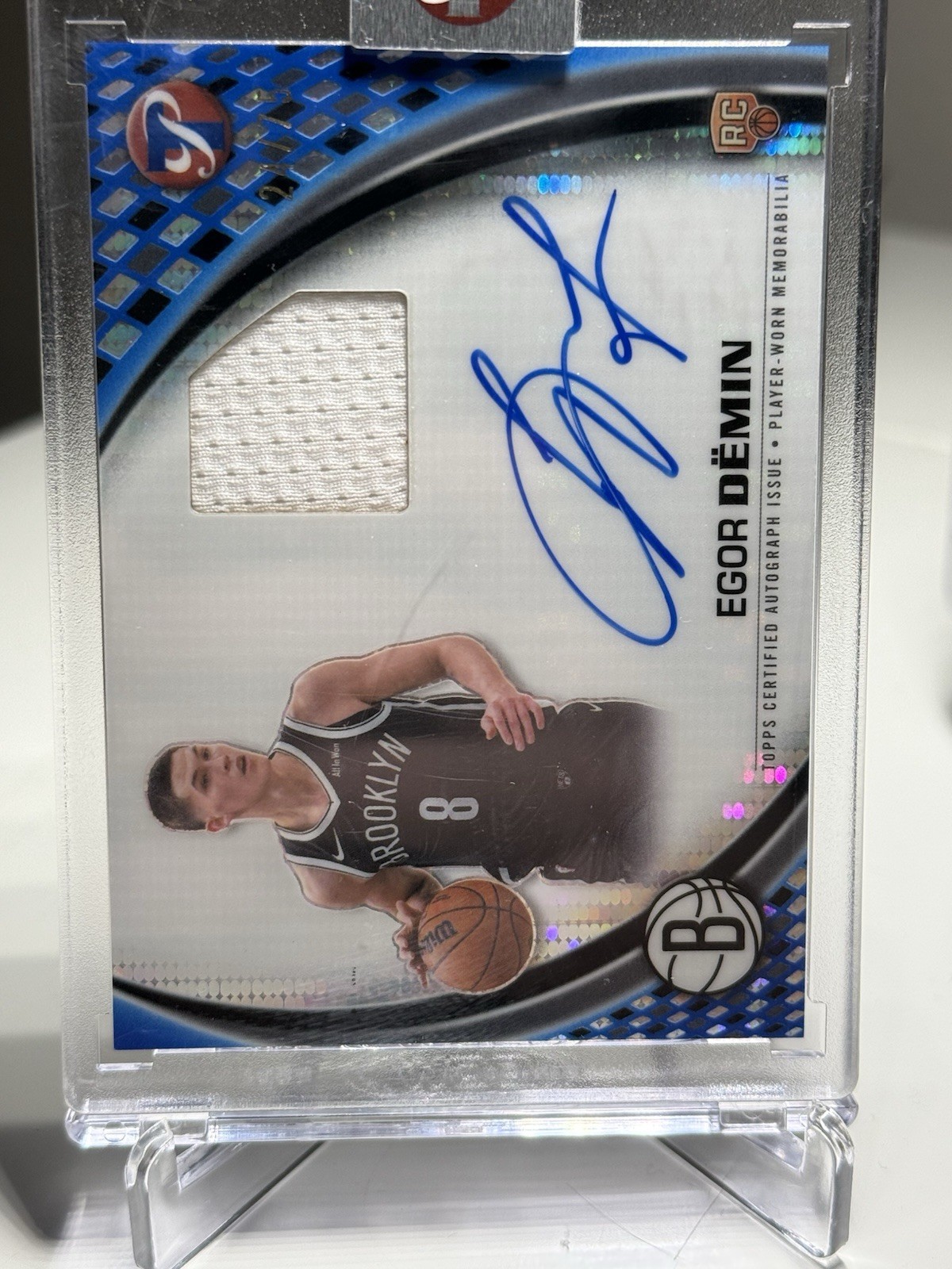 Egor Demin 2025-26 Topps Pristine Pristine Pieces Patch Auto /75 Egor Demin 2025-26 Topps Pristine Pristine Pieces Patch Auto /75
