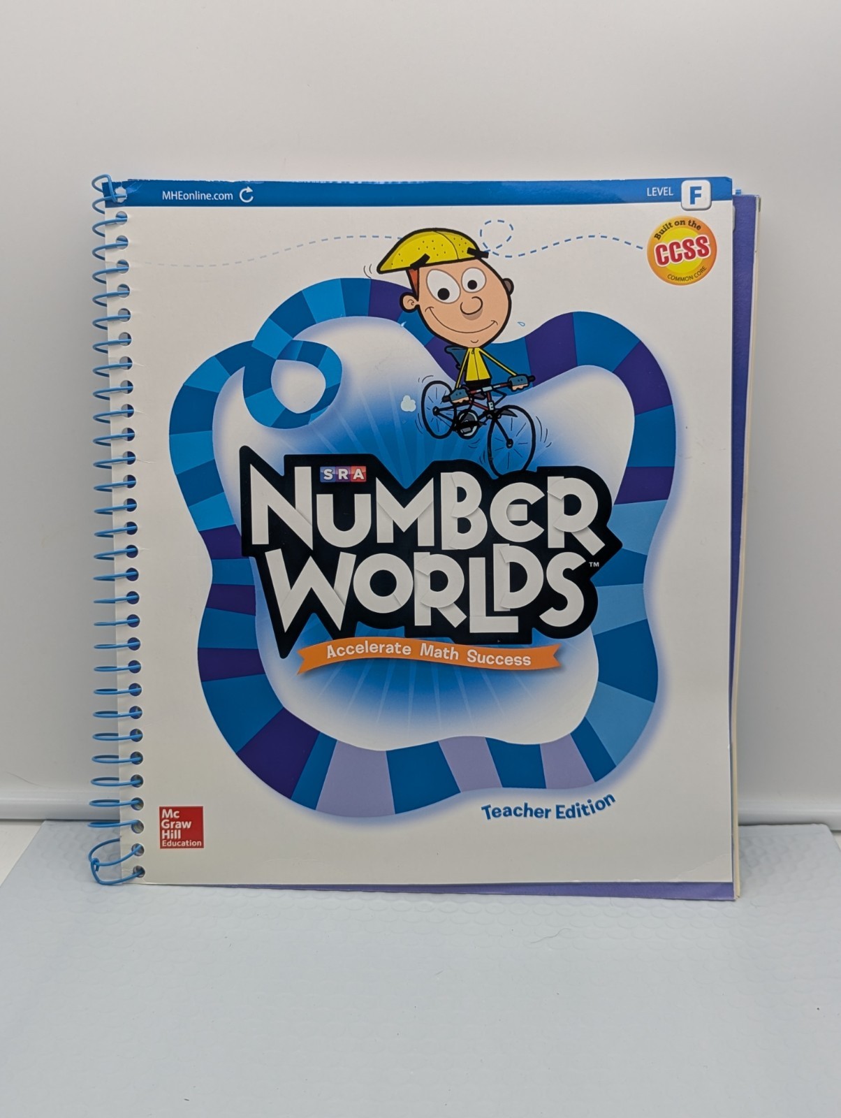 SRA NUMBER WORLDS Accelerate Math Success Level F TEACHER EDITION (2015) Used