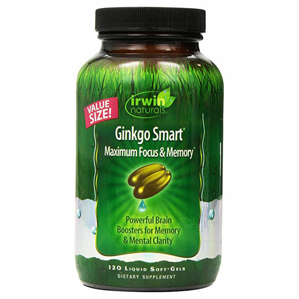 Ginkgo Smart Maximum Focus & Memory 120 Liquid Soft-Gels 