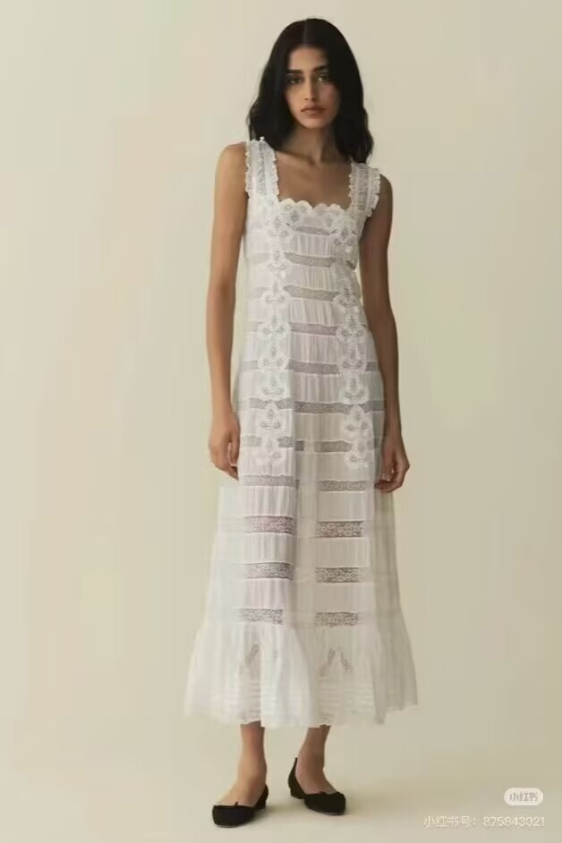 2025 New DOEN Women\'s Fashion Heavy Industry Embroidered Dress Xs S M L