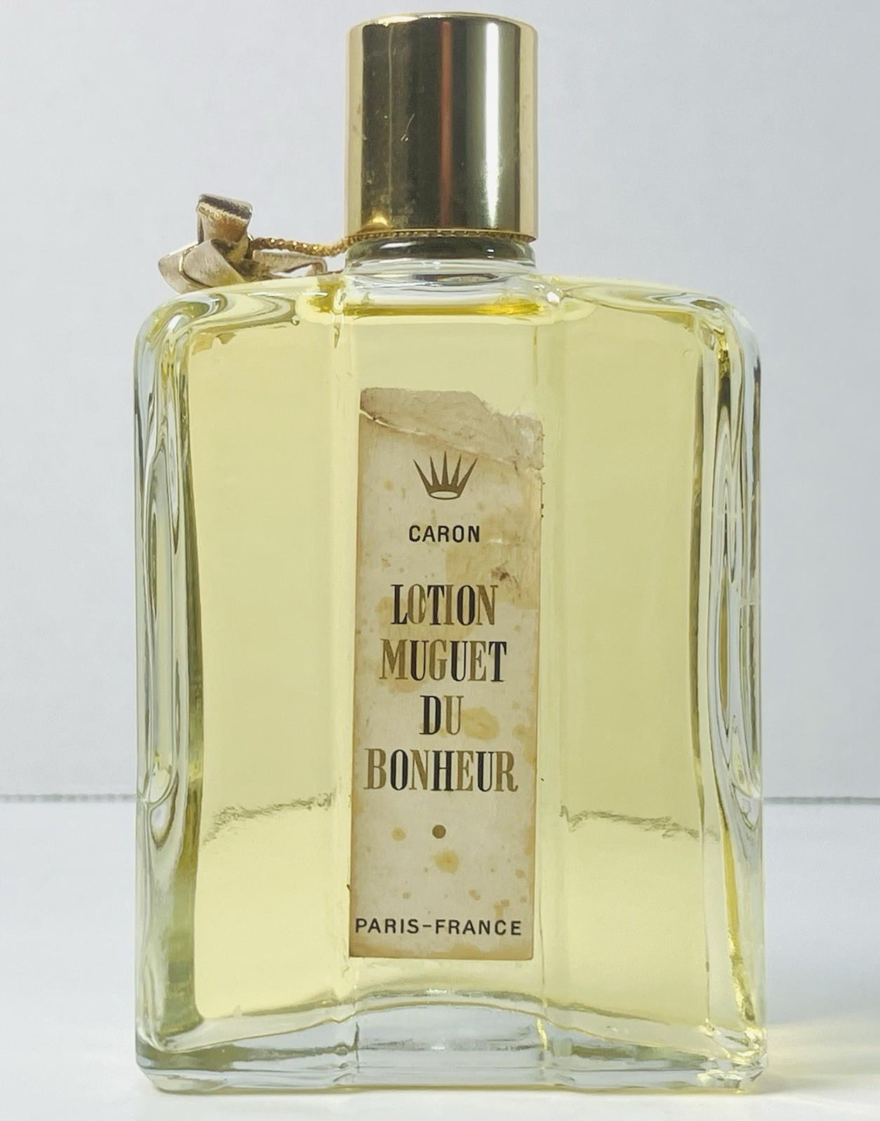 Caron Lotion Muguet Du Bonheur Vintage Paris-France 5 3/4oz RARE Caron Lotion Muguet Du Bonheur Vintage Paris-France 5 3/4oz RARE