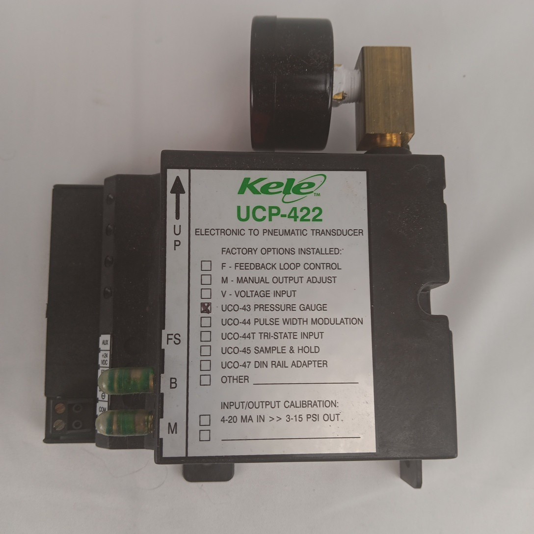 Kele UCP-422 Universal Pneumatic Transducer w/ Manual NEW 