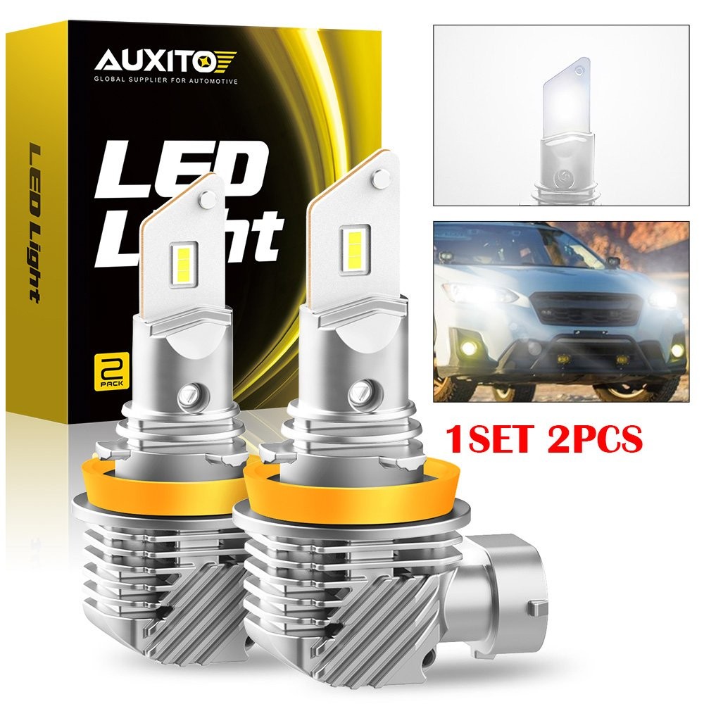 2-20X AUXITO H11 H8 H9 LED Headlight Bulb 30000LM Hi/Low Beam 6000K CANBUS Q10 R