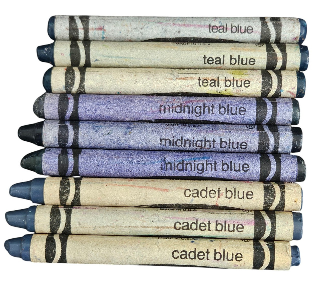 Discontinued Crayola Crayons Rare Retired Teal Blue Binney Smith Blues Lot of 9 Discontinued Crayola Crayons Rare Retired Teal Blue Binney Smith Blues Lot of 9