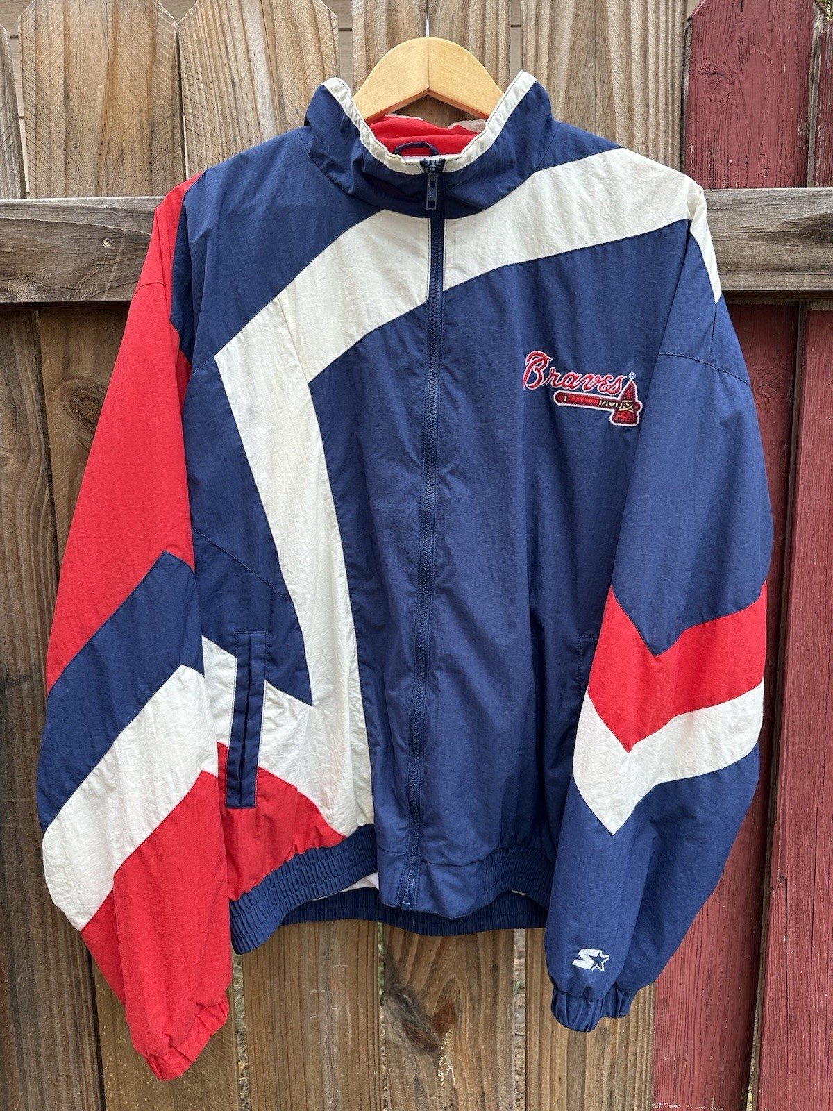 Vintage 90s Starter Atlanta Braves Men’s Windbreaker 