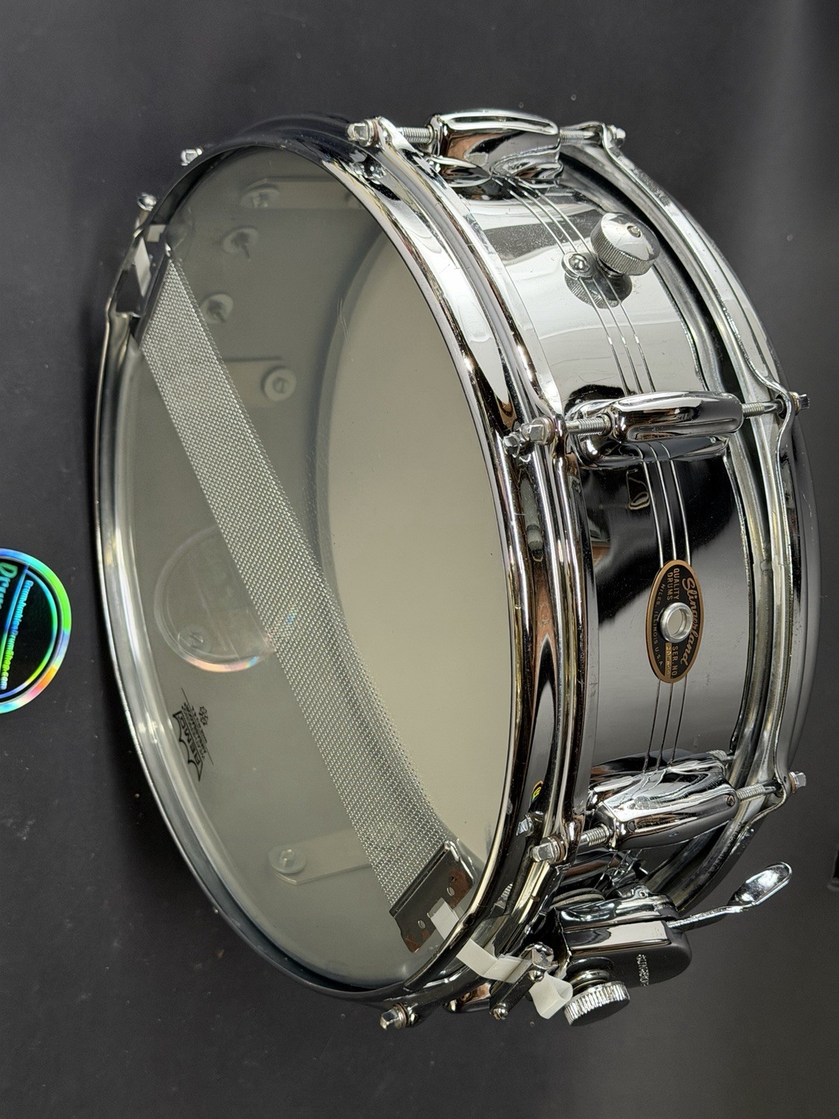 Slingerland 10 Lug Gold Badge Chrome Over Brass Slingerland 10 Lug Gold Badge Chrome Over Brass