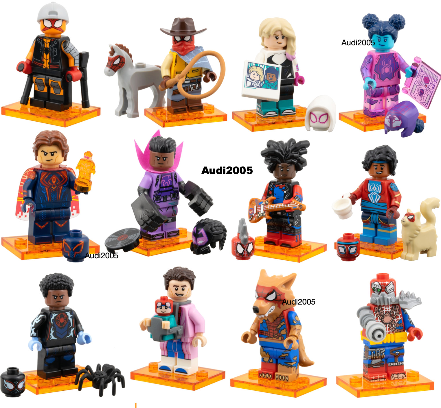 Lego New 71050 Series Spider-Man Across the Spider-Verse CMF Complete Set of 12 Lego New 71050 Series Spider-Man Across the Spider-Verse CMF Complete Set of 12