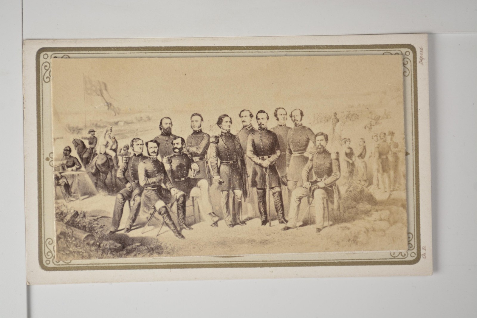 Confederate Generals American Civil War Group Portrait c1860s Photo