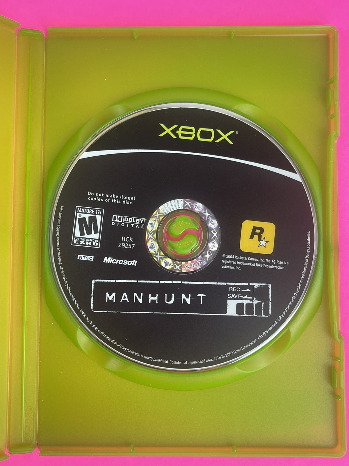 Manhunt (Xbox, 2004) Rockstar Disc Only Fast Shipping Manhunt (Xbox, 2004) Rockstar Disc Only Fast Shipping