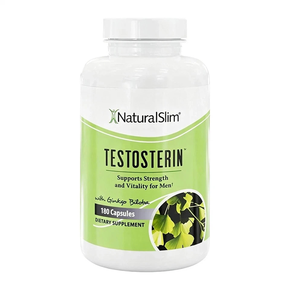 Men\'s Natural-Slim Testosterone Multivitamins Testosterin Booster 180 Capsules