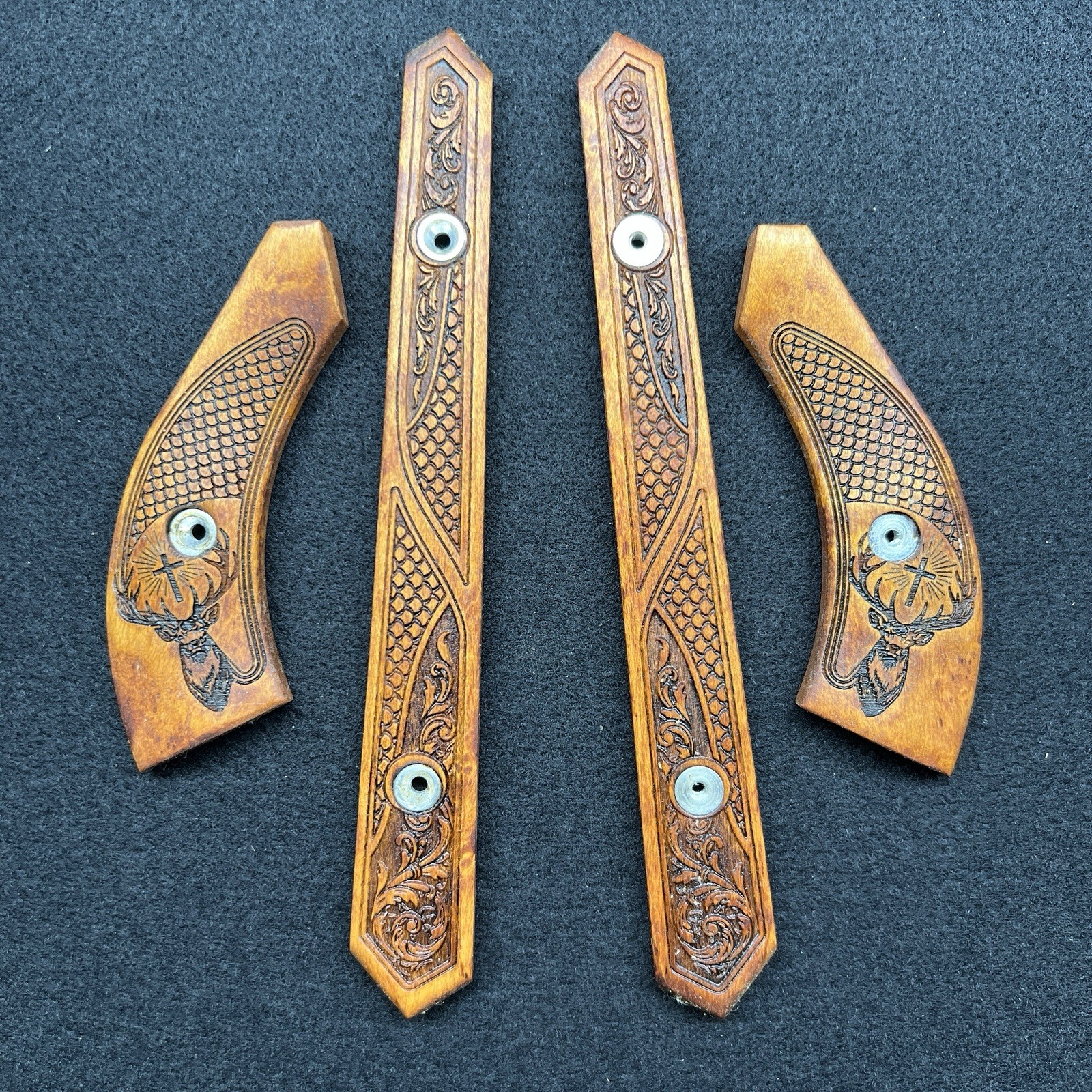 Ruger M77 MK2 Zytel Boat Paddle Skeleton Stock Inserts Maple
