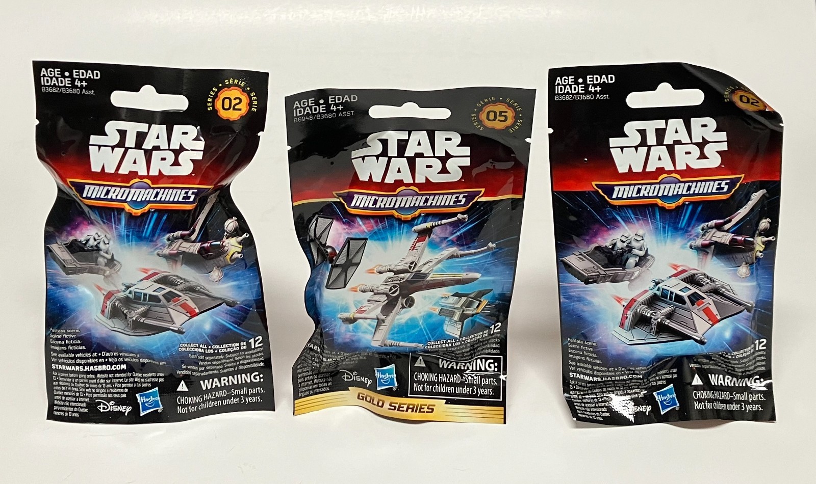 LOT 3 Random Hasbro Micro Machines Star Wars BLIND BAGS 2015 Sealed / New LOT 3 Random Hasbro Micro Machines Star Wars BLIND BAGS 2015 Sealed / New