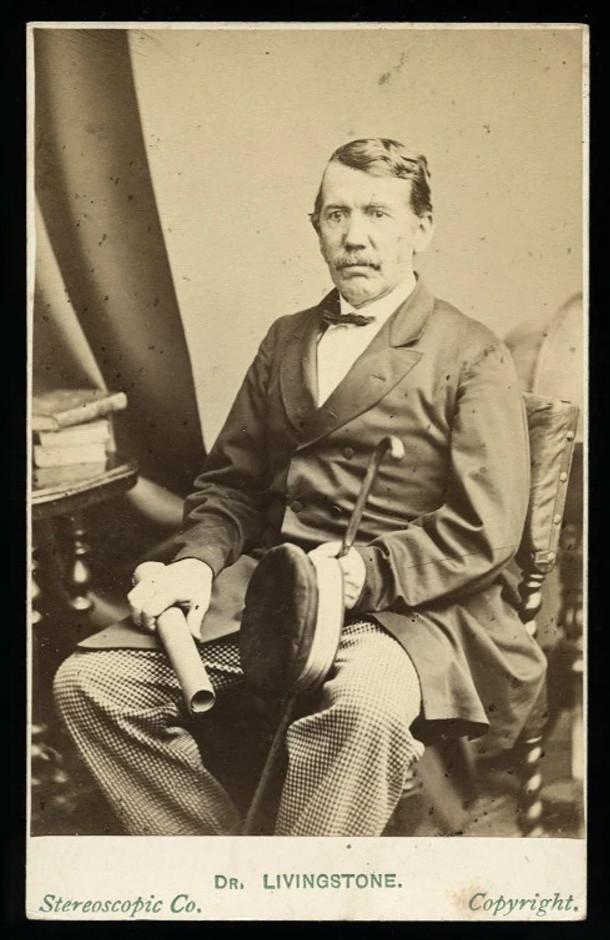 CDV of African Explorer Dr. David Livingstone London Stereoscopic 1/2 CDV of African Explorer Dr. David Livingstone London Stereoscopic 1/2