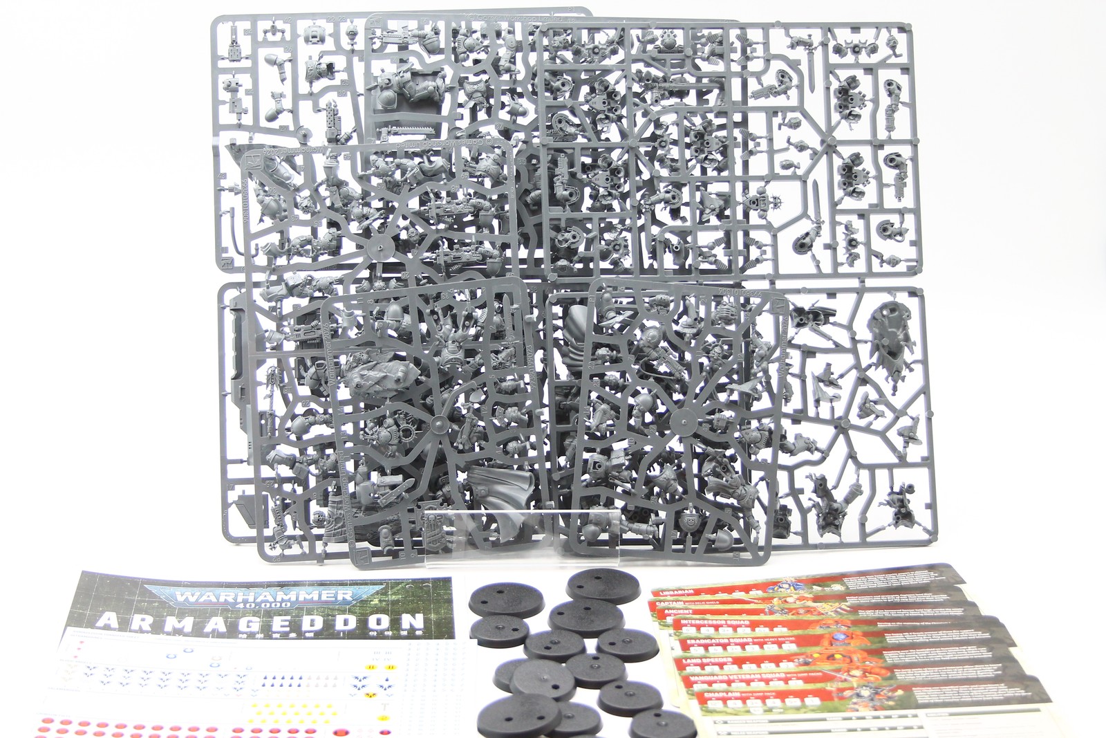 Warhammer 40k 11th Ed: Space Marines Half Armageddon Box (On Sprue /w Cards)