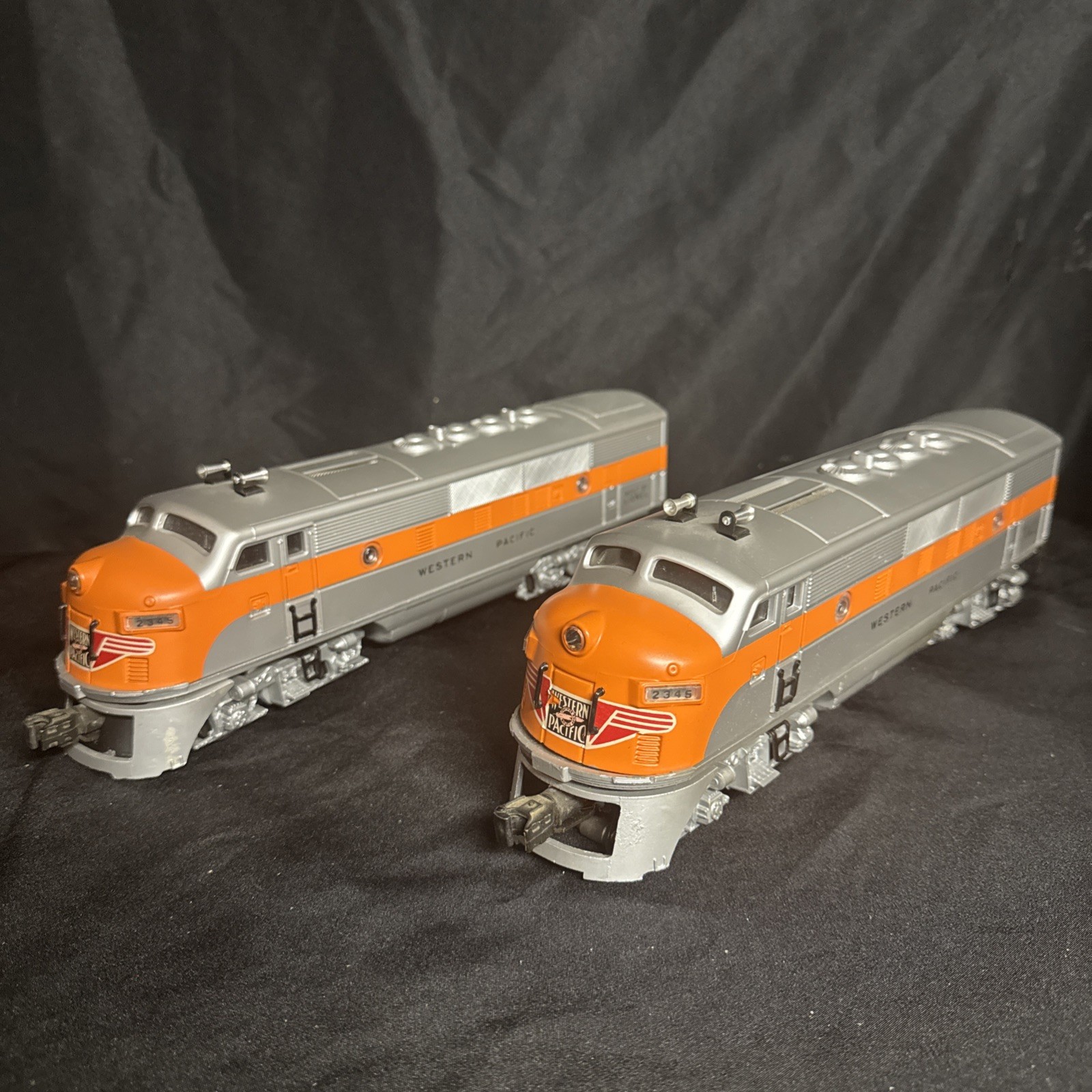 Vintage Lionel #2345 Western Pacific F3 AA Diesel Locomotive Set, Refurbished, Vintage Lionel #2345 Western Pacific F3 AA Diesel Locomotive Set, Refurbished,
