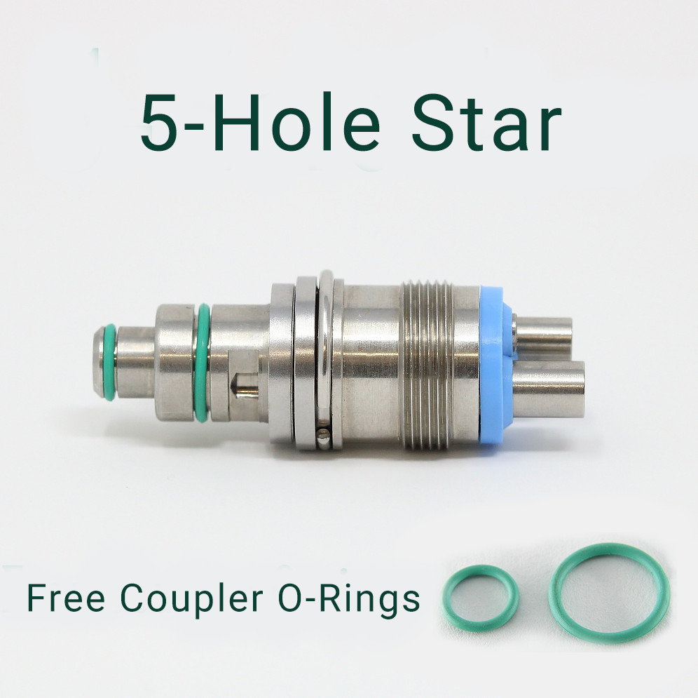 Star 430 SWL 5 Hole Fiber Optic Dental Swivel Coupler USA Stock Quick Ship Star 430 SWL 5 Hole Fiber Optic Dental Swivel Coupler USA Stock Quick Ship