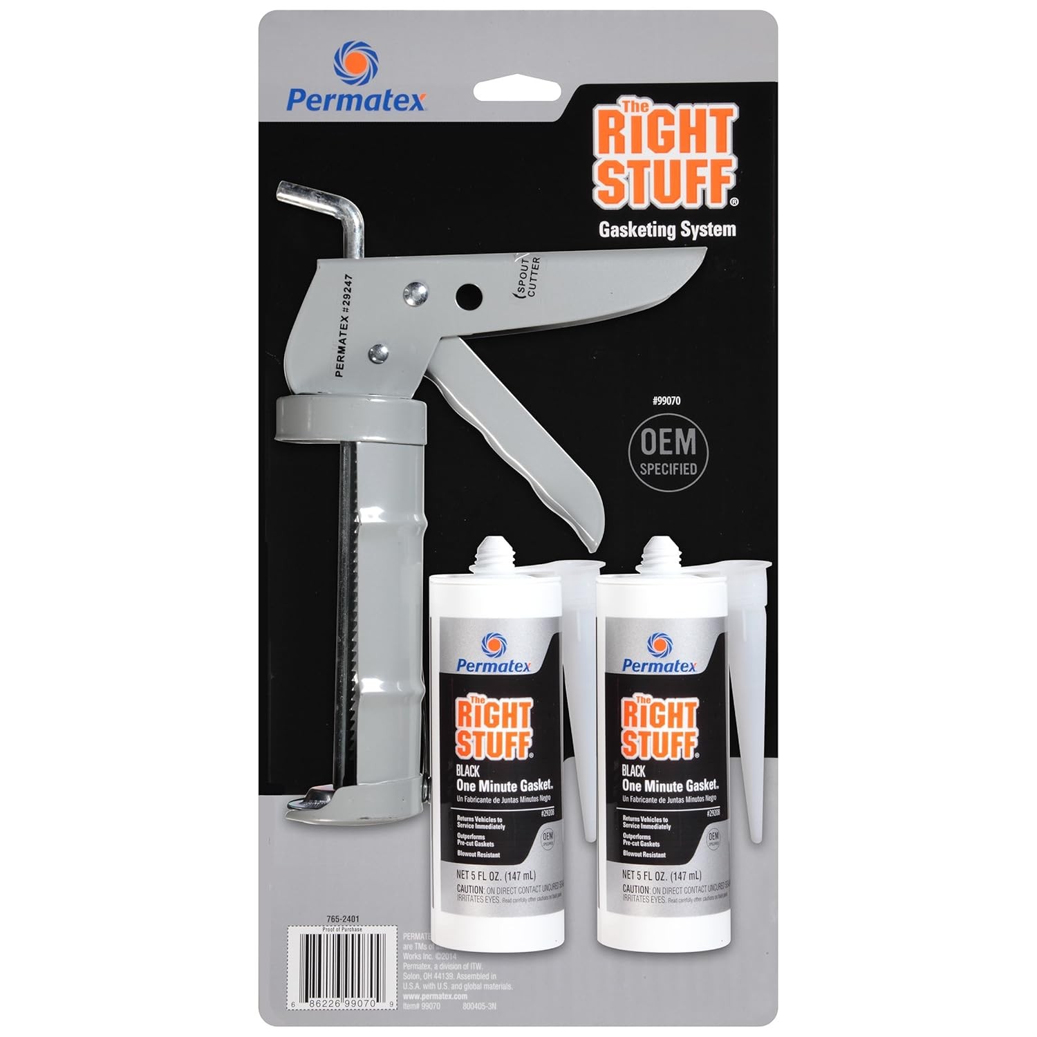 Permatex 99070 The Right Stuff Gasket Maker, 5 oz. - 2 5 Fl. Oz. (Pack of 2) 