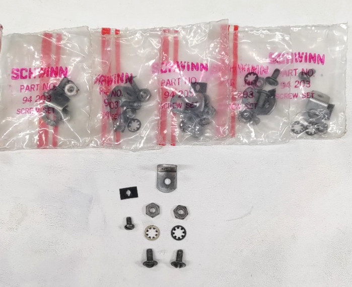 Schwinn Frt./Rear Fender Clip/Screw Set. Set of Five Packages #94-203