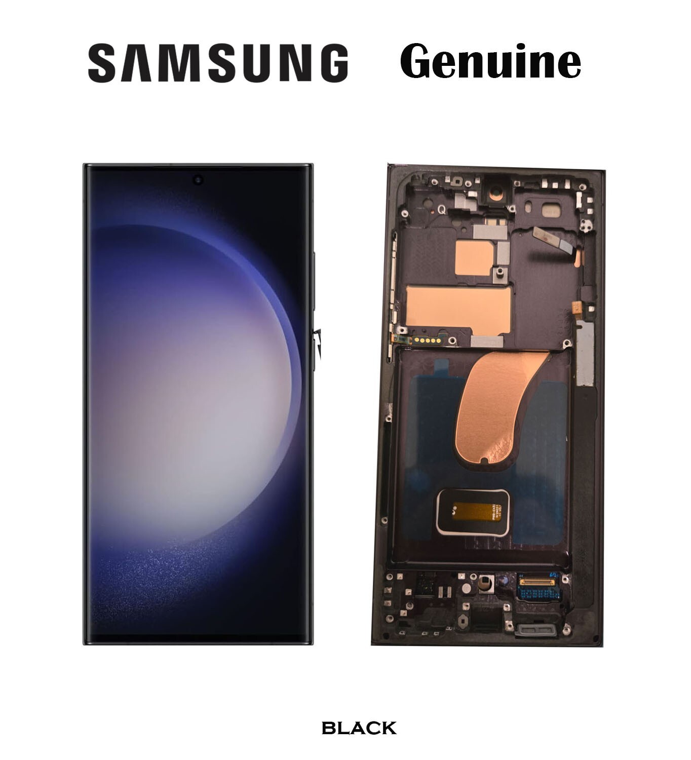 100% Original Samsung Galaxy S23 Ultra 5G Screen Replacement Display Frame S918U