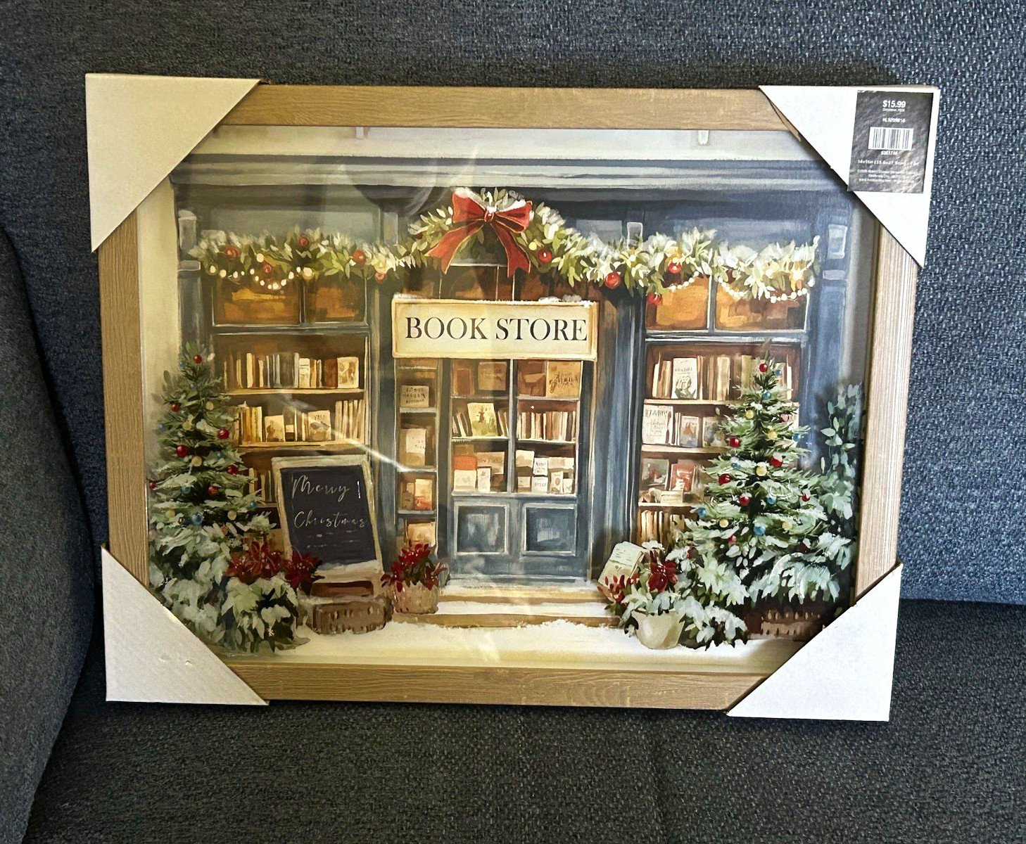 Hobby Lobby Set 3 Framed Holiday Christmas Storefront Prints Book/Candy/Coffee Hobby Lobby Set 3 Framed Holiday Christmas Storefront Prints Book/Candy/Coffee