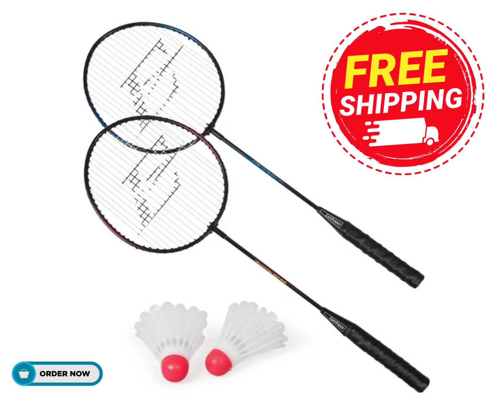 EastPoint Sports 2 Player Badminton Racket Set; Contains 2 Rackets with Tempered
