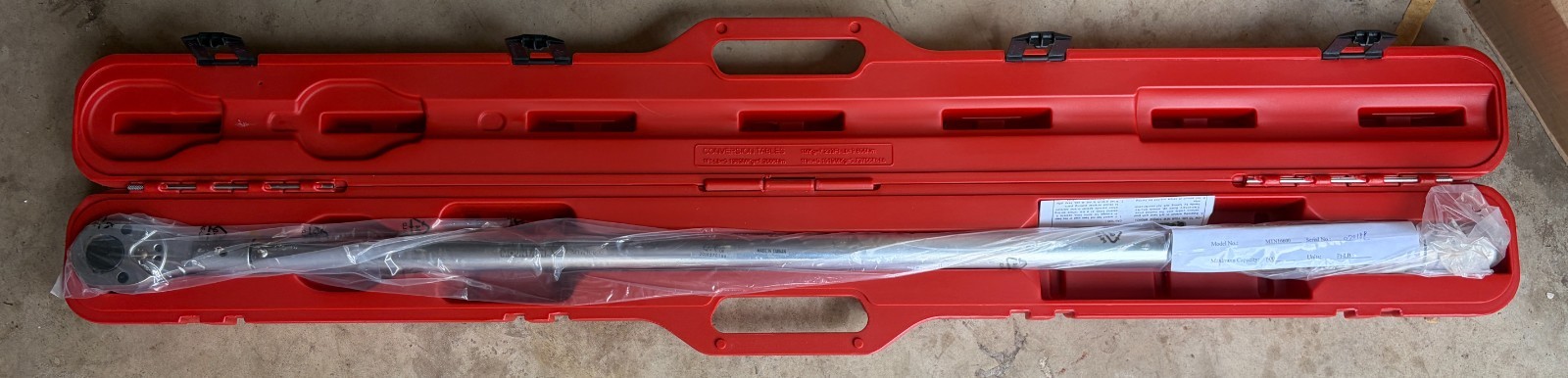 Mountain MTN16600 3/4 In. Drive 100-600 Ft/lbs. Torque Wrench Mountain MTN16600 3/4 In. Drive 100-600 Ft/lbs. Torque Wrench