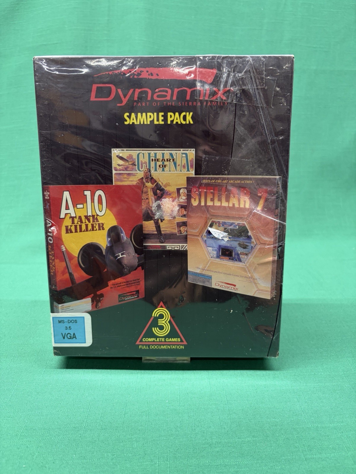 NEW Dynamix Sample Pack Stellar 7/ Heart of China/ A-10 Tank Killer IBM PC Game