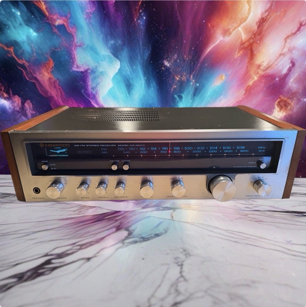 Vintage Kenwood KR-3600 Stereo Receiver Amplifier Serviced Crisp Sound Rare🔥🎶 Vintage Kenwood KR-3600 Stereo Receiver Amplifier Serviced Crisp Sound Rare🔥🎶