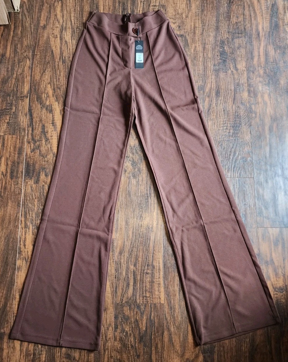 Fashion Nova Call It Even Wide Leg Dress Pants, Chocolate, Long, Womens Size S Fashion Nova Call It Even Wide Leg Dress Pants, Chocolate, Long, Womens Size S