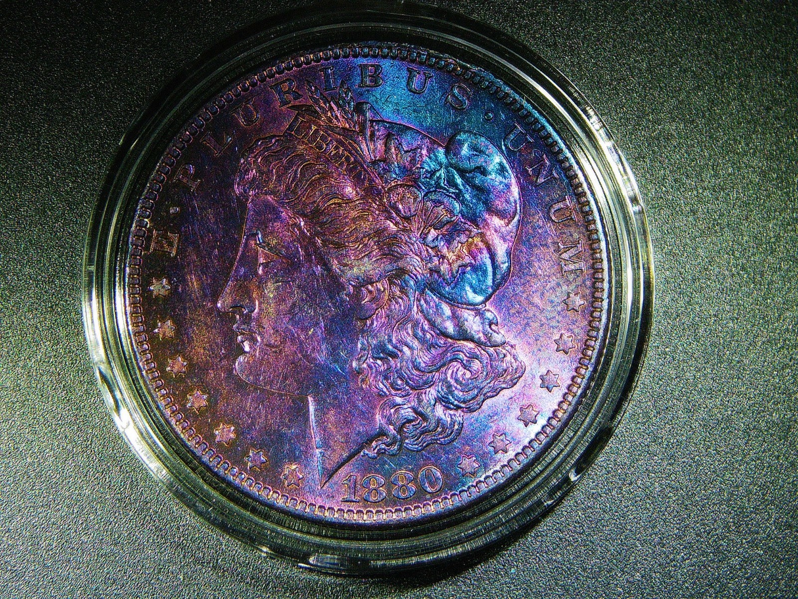 AU 1880-O TONED MORGAN SILVER DOLLAR HARD DATE BEAUTIFUL COLLECTORS COIN M-2118 AU 1880-O TONED MORGAN SILVER DOLLAR HARD DATE BEAUTIFUL COLLECTORS COIN M-2118