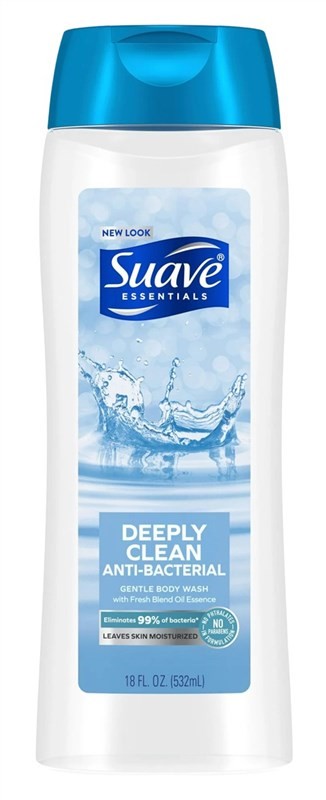 Suave Body Wash Deeply Clean Anti-Bacterial 18oz
