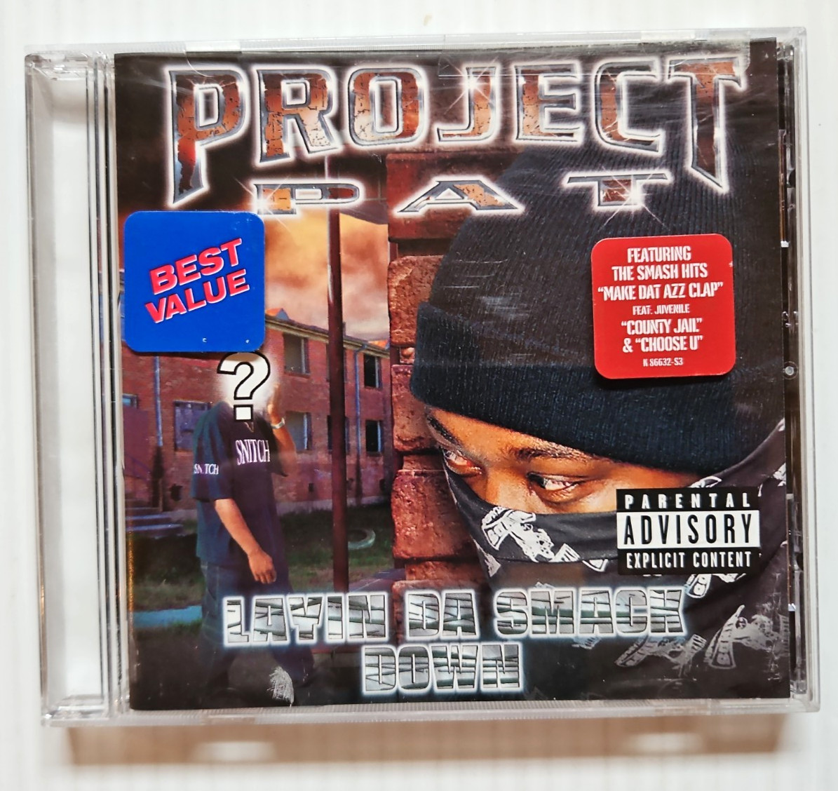 Project Pat Layin Da Smack Down CD Explicit 2002 Gangsta Rap Crunk Memphis Project Pat Layin Da Smack Down CD Explicit 2002 Gangsta Rap Crunk Memphis