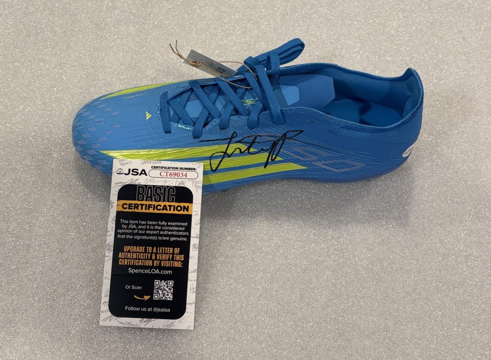 JSA COA TRINITY RODMAN Signed Autographed Adidas Cleat USA Soccer USWNT Spirit JSA COA TRINITY RODMAN Signed Autographed Adidas Cleat USA Soccer USWNT Spirit