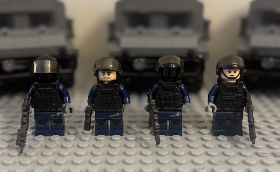 Custom FBI HRT Tactical Unit Minifigures MADE WITH LEGO