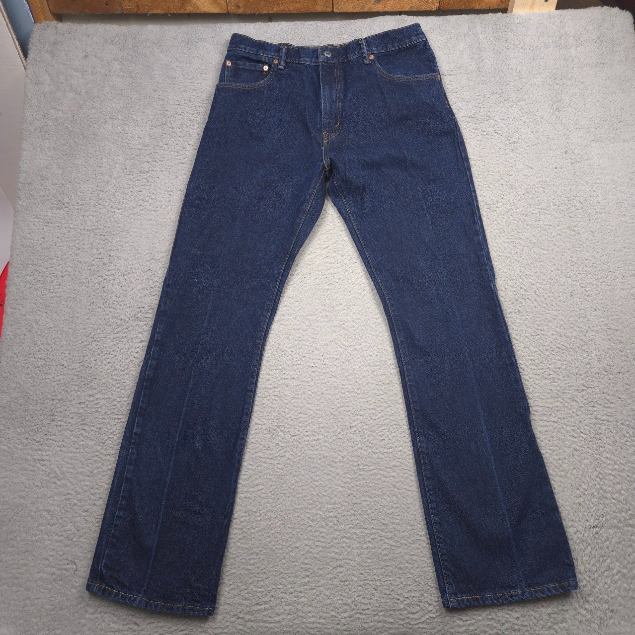 Levi\'s 517 Bootcut Jeans Men 34x34 Rinse Dark Wash 100% Cotton Denim Blue