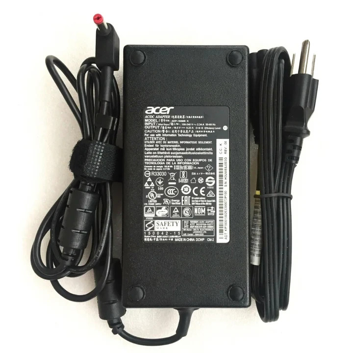NEW Acer RED Tip 180W 19.5V 9.23A AC Adapter Charger ADP-180MB K 5.5mm*1.7mm