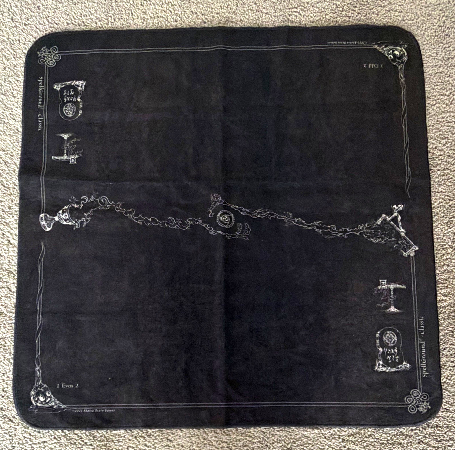 SpellGround Second Magic: The Gathering CCG Standard Playmat Black 2023 SpellGround Second Magic: The Gathering CCG Standard Playmat Black 2023