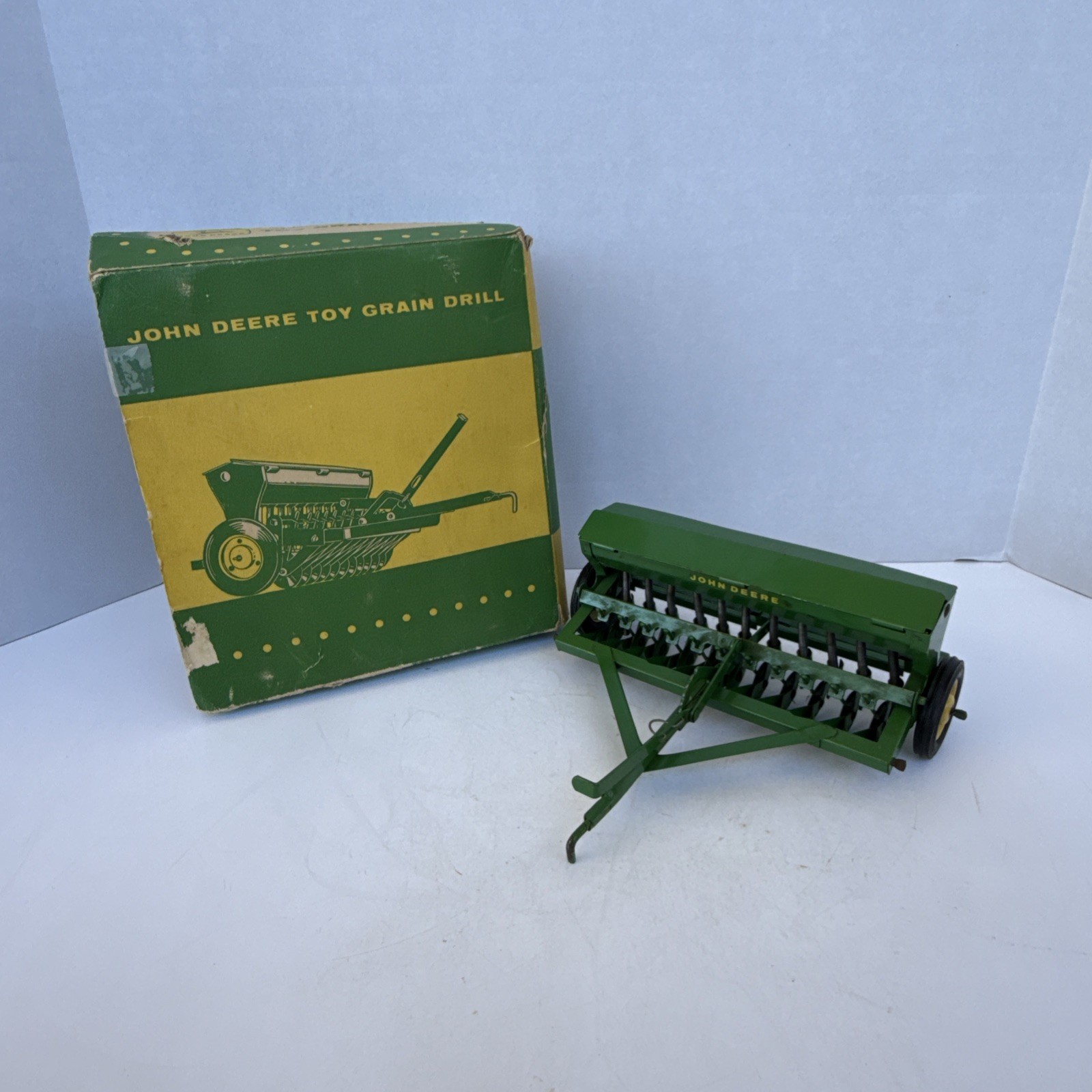Vintage Eska 1/16 John Deere Grain Drill w/ box Vintage Eska 1/16 John Deere Grain Drill w/ box