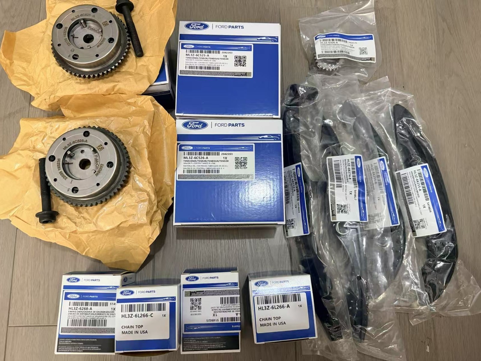 Genuine FORD Timing Chain Kit HL3Z6268A HL3Z6B274A for 17-24 F150 Ecoboost 3.5L