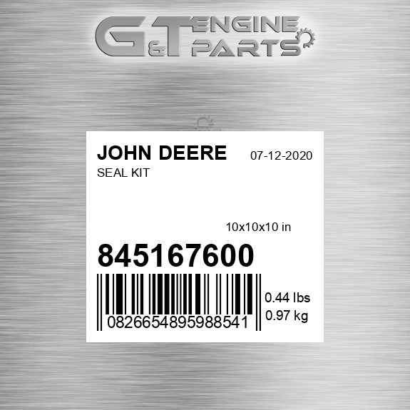 845167600 SEAL KIT fits JOHN DEERE (Surplus Open Box) 845167600 SEAL KIT fits JOHN DEERE (Surplus Open Box)