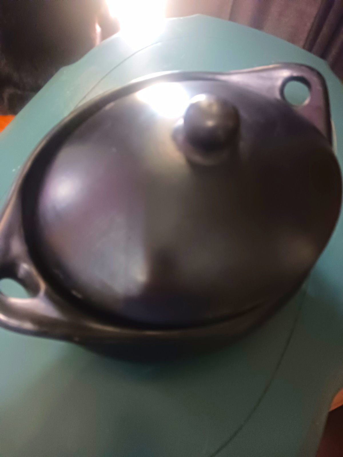La Chamba Authentic Black Clay Cookware w/ Lid New Unseasoned Handmade