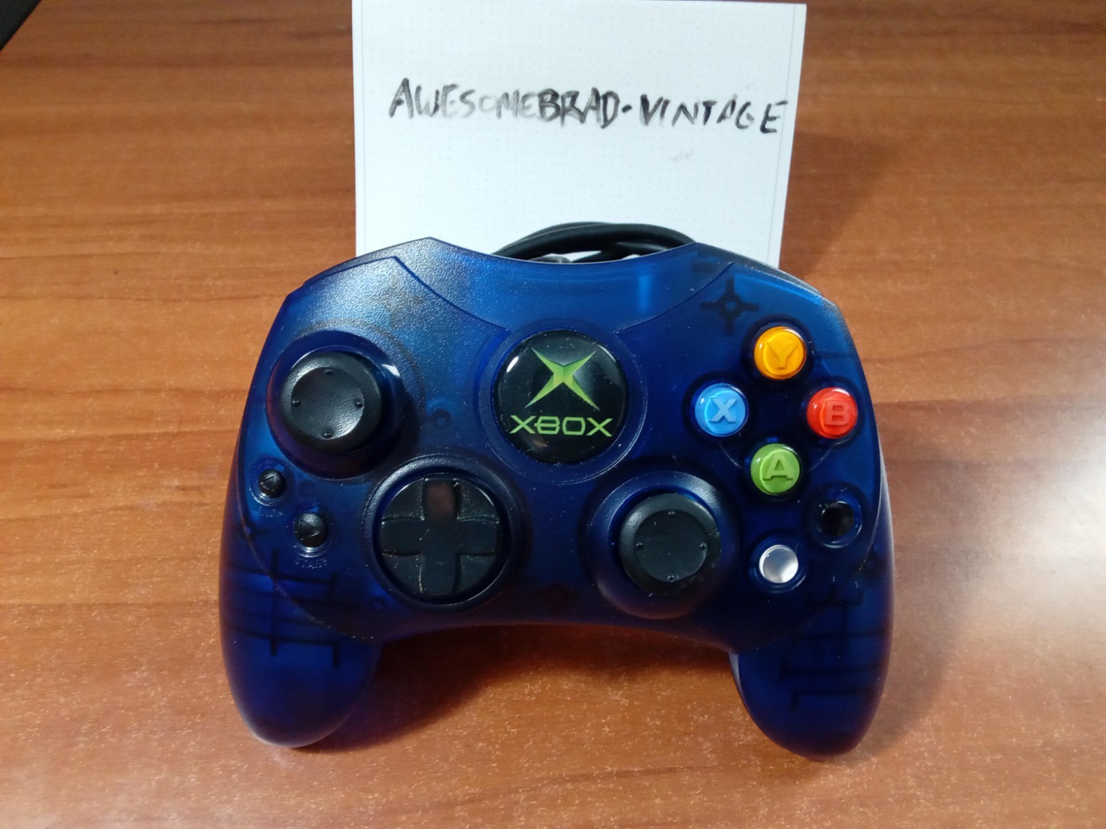 OEM Microsoft Original Xbox Controller S Type - Translucent Blue *TESTED*
