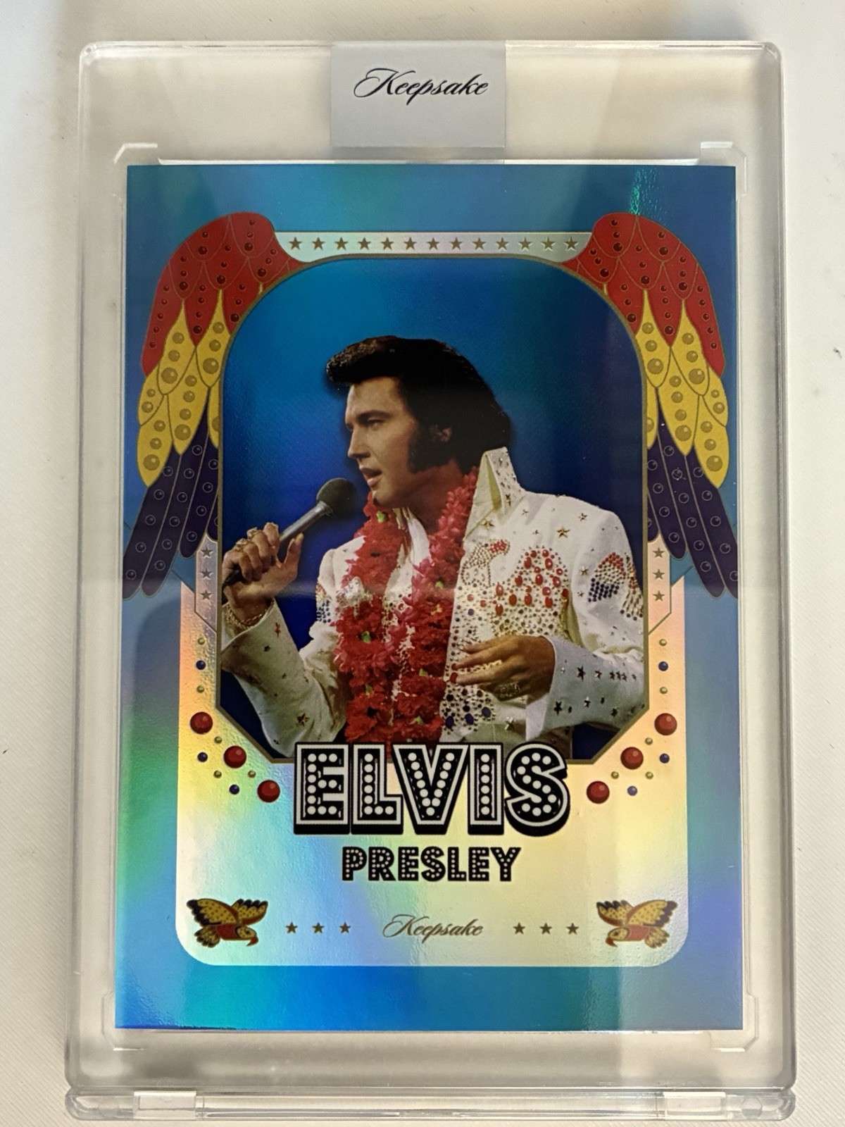 2026 Keepsake Elvis Presley Base #3 100/100 Blue Foil Encased OMEGA 2026 Keepsake Elvis Presley Base #3 100/100 Blue Foil Encased OMEGA