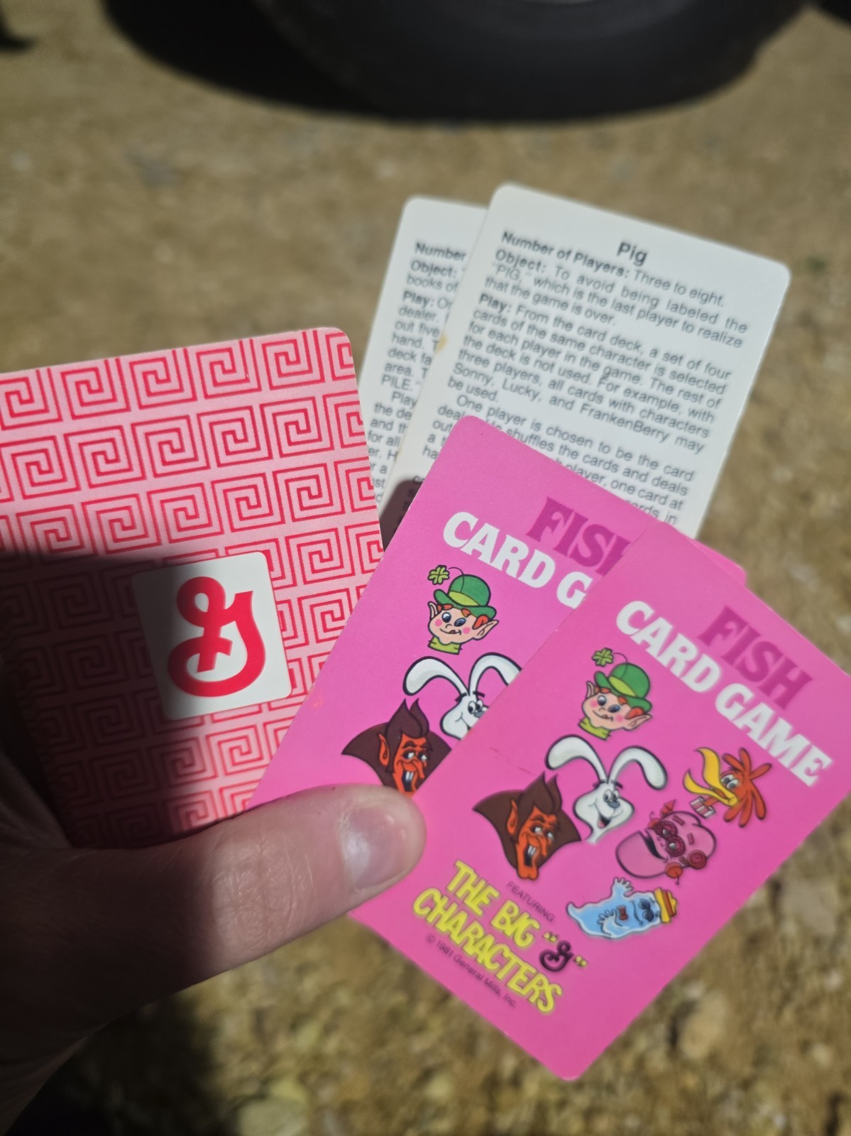 Vintage General Mills Cereal Playing Cards.Full Set. Fish, Pig. 1981  