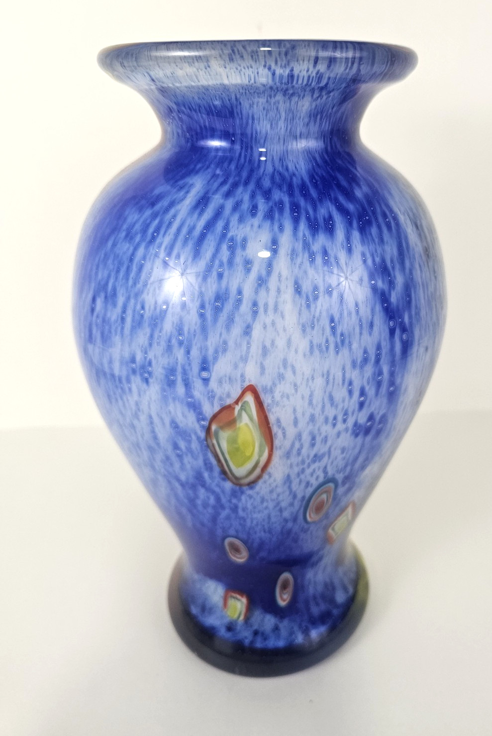 VTG Italian Blue Orange Millefiori 11 VTG Italian Blue Orange Millefiori 11