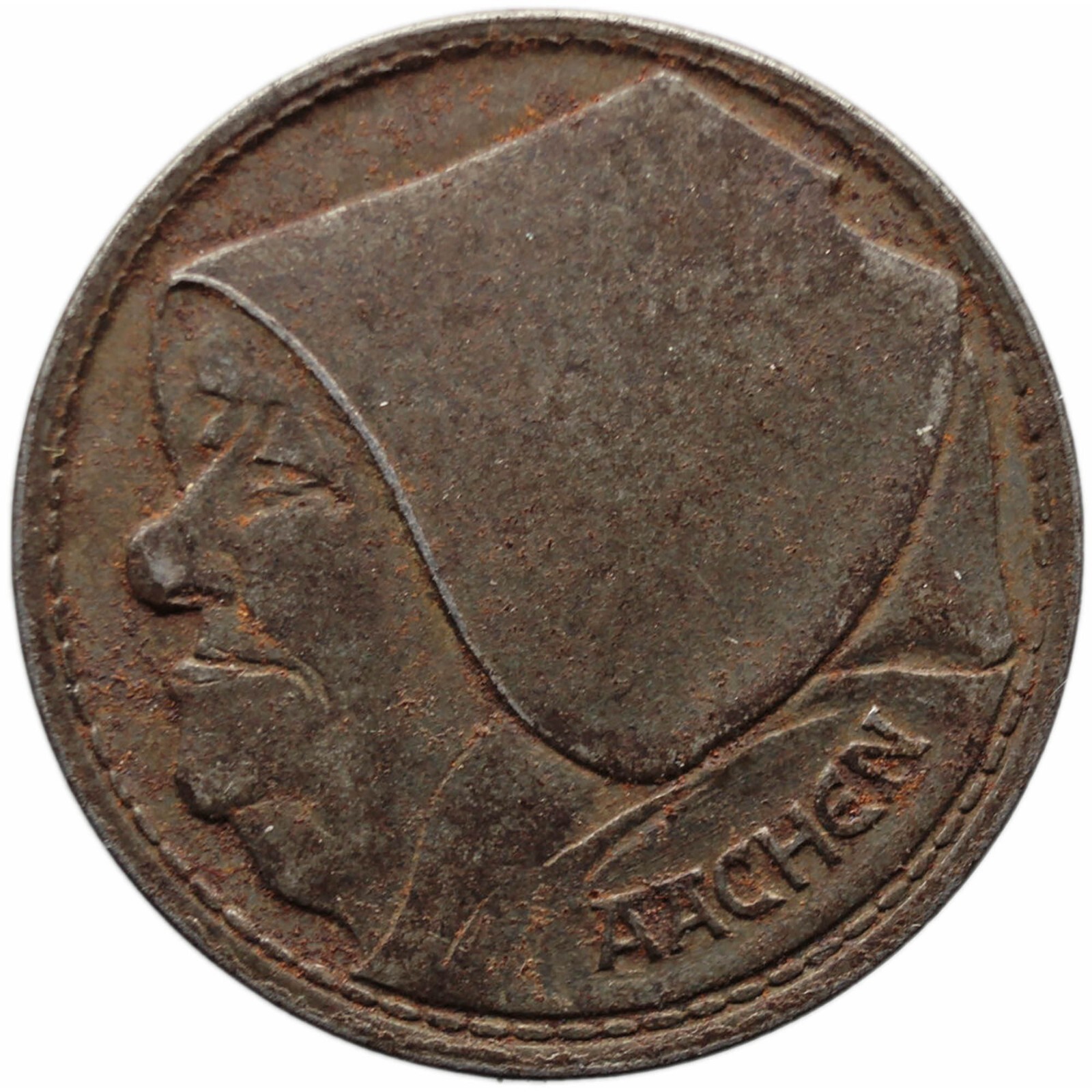 1920 10 Pfennig City of Aachen Germany Coin Notgeld (MO2487-)