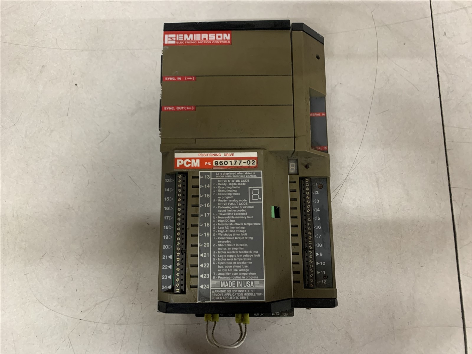 EMERSON MOTION CONTROLS FX-340 960133-01